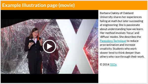Large movie with description, citation, and hyperlink.